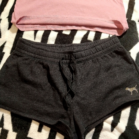 Victoria's Secret Pink Bling Sequin Tank & Shorts Set. L. - Picture 4 of 9